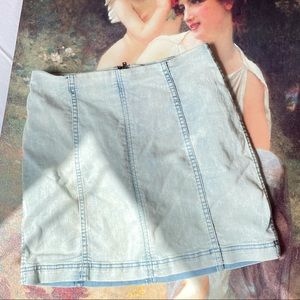 Free People Light Wast Denim Mini